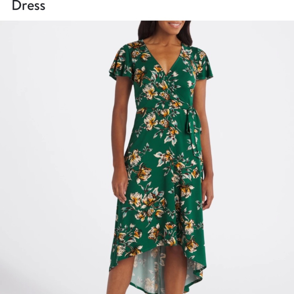 Fortune & Ivy Irene Faux wrap dress NWT